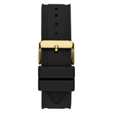 GUESS GW0263G1 GOLD TONE CASE BLACK SILICONE MEN'S WATCH