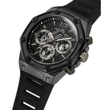 GUESS GW0263G4 BLACK CASE BLACK SILICONE MEN'S WATCH