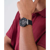 GUESS GW0263G4 BLACK CASE BLACK SILICONE MEN'S WATCH