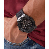 GUESS GW0263G4 BLACK CASE BLACK SILICONE MEN'S WATCH