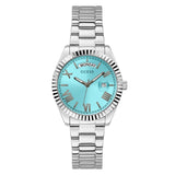 Guess Silver Connoisseur Aqua Silver Stainless Steel Strap Unisex Watch GW0265G11