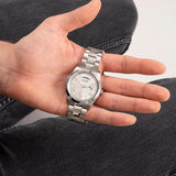 Guess Analog Silver Dial And Stainless Steel Unisex Watch GW0265G6