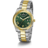 Guess Connoisseur Green Dial Two-Tone Stainless Steel Men Watch GW0265G8