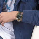 Guess Connoisseur Green Dial Two-Tone Stainless Steel Men Watch GW0265G8