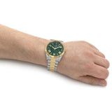 Guess Connoisseur Green Dial Two-Tone Stainless Steel Men Watch GW0265G8
