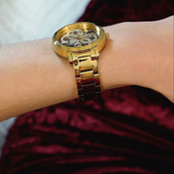 GUESS GOLD TONE STAINLESS STEEL WOMEN'S WATCH GW0300L2
