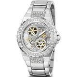 GUESS GW0302L1 SKELETON DIAL STAINLESS STEEL WOMEN'S WATCH