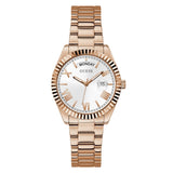 GUESS GW0308L3 WHITE DIAL ROSE GOLD STAINLESS STEEL LADIES WATCH