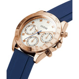 GUESS GW0315L2 WHITE DIAL BLUE SILICONE STRAP LADIES WATCH
