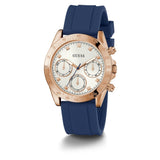 GUESS GW0315L2 WHITE DIAL BLUE SILICONE STRAP LADIES WATCH