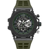 GUESS GW0325G2 GREEN SILICONE STRAP MEN'S WATCH
