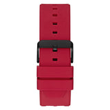 GUESS GW0325G3 RED SILICONE STRAP MEN'S WATCH