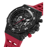 GUESS GW0325G3 RED SILICONE STRAP MEN'S WATCH