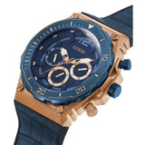 GUESS GW0326G1 BLUE LEATHER MEN'S WATCH