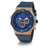 GUESS GW0326G1 BLUE LEATHER MEN'S WATCH
