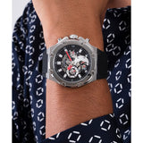 GUESS GW0334G1 BLACK RUBBER STRAP MEN WATCH