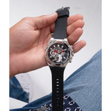 GUESS GW0334G1 BLACK RUBBER STRAP MEN WATCH