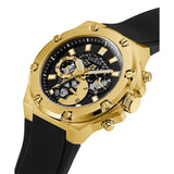 GUESS GW0334G2 BLACK SILICONE STRAP MEN WATCH