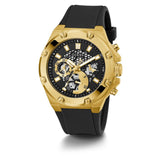 GUESS GW0334G2 BLACK SILICONE STRAP MEN WATCH