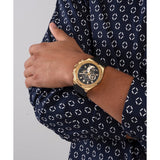 GUESS GW0334G2 BLACK SILICONE STRAP MEN WATCH