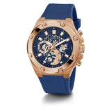 GUESS GW0334G3 BLUE DIAL AND BLUE SILICONE STRAP MEN WATCH
