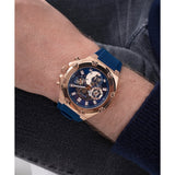 GUESS GW0334G3 BLUE DIAL AND BLUE SILICONE STRAP MEN WATCH