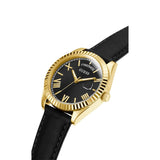 GUESS GW0357L1 BLACK LEATHER STRAP WOMEN'S WATCH