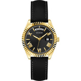 GUESS GW0357L1 BLACK LEATHER STRAP WOMEN'S WATCH