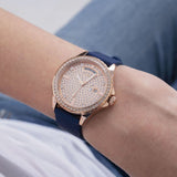 GUESS GW0358L1 BLUE RUBBER STRAP WOMEN'S WATCH