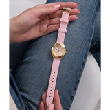 Guess Gold Dial And Pink Silicone Strap Women Watch GW0381L2