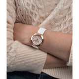 Guess Rose Gold Case And White Silicone Strap Women Watch GW0381L3