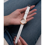 Guess Rose Gold Case And White Silicone Strap Women Watch GW0381L3