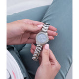 Guess Chronograph Blue Dial Silver Stainless Steel Women Watch GW0410L1
