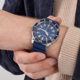 Guess Analog Blue Dial And Rubber Strap Men Watch GW0420G1