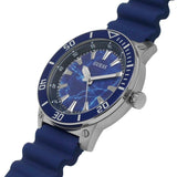 Guess Analog Blue Dial And Rubber Strap Men Watch GW0420G1