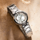GUESS SILVER STAINLESS STEEL WOMEN WATCH GW0470L1