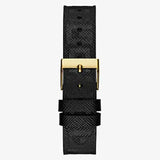Guess Gold Tone Case Black Genuine Leather Women Watch GW0478L2