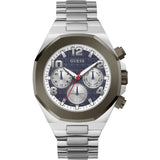 Guess Empire Chronograph Silver Stainless Steel Strap Men Watch GW0489G1