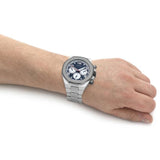 Guess Empire Chronograph Silver Stainless Steel Strap Men Watch GW0489G1