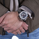 Guess Empire Chronograph Silver Stainless Steel Strap Men Watch GW0489G1