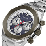 Guess Empire Chronograph Silver Stainless Steel Strap Men Watch GW0489G1