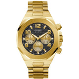 Guess Chronograph Black Dial Gold Stainless Steel Strap Men Watch GW0489G2