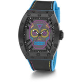 Guess Catrin Black Dial And Rubber Strap Men Watch GW0506G1