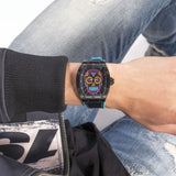 Guess Catrin Black Dial And Rubber Strap Men Watch GW0506G1