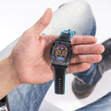 Guess Catrin Black Dial And Rubber Strap Men Watch GW0506G1