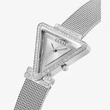 Guess Silver Mesh Bracelet Women Watch GW0508L1