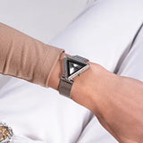 Guess Silver Mesh Bracelet Women Watch GW0508L1