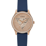 Guess Analog Quartz Blue Silicone Strap Women Watch GW0530L3