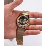 Guess Automatic Gold Stainless Steel Men Watch GW0538G2