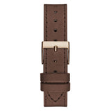 Guess Triangle Brown Leather Strap Women Watch GW0548L2